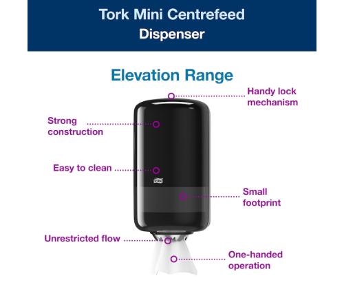 TORK M1 rullapyyhepidike musta (558008)