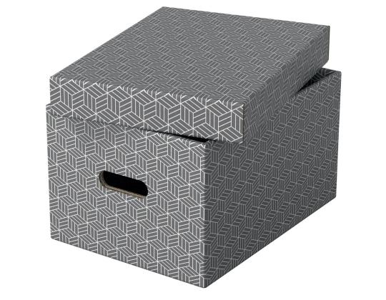 Säilytyslaatikko kannella ESSELTE Home Storage Box Medium (265x205x365mm) 3 kpl pakkauksessa