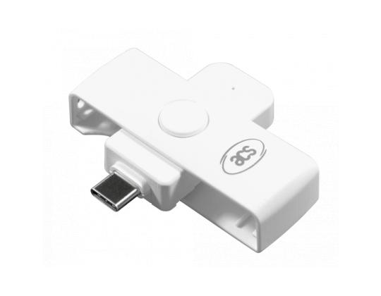 Henkilökortinlukija USB-C (ACR39U-NF) valkoinen