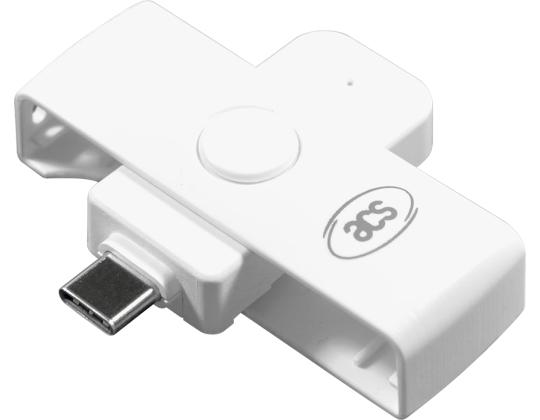 Henkilökortinlukija USB-C (ACR39U-NF) valkoinen