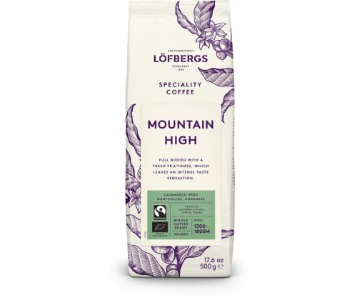 Kahvipavut LÖFBERGS  Mountain High Fairtrade/Organic 500g