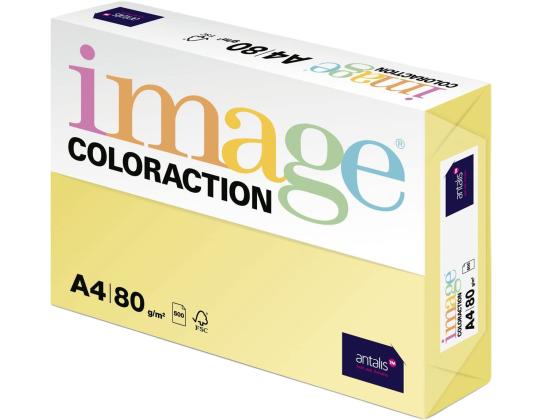 Värviline paber A4 80g IMAGE Coloraction nr.55 kahvatukollane (Desert) 500 lehte