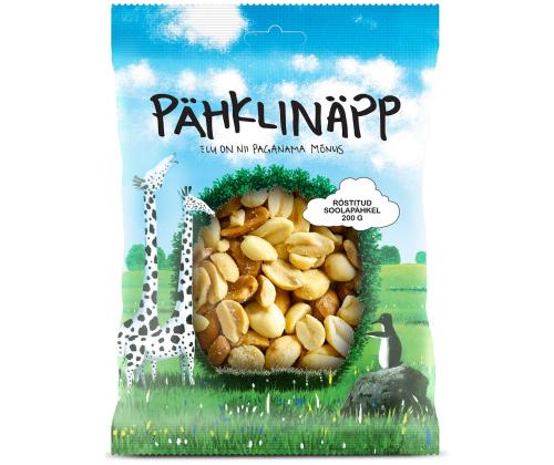 MAAPÄHKINÄT Paahdettuja maapähkinöitä merisuolalla 500 g
