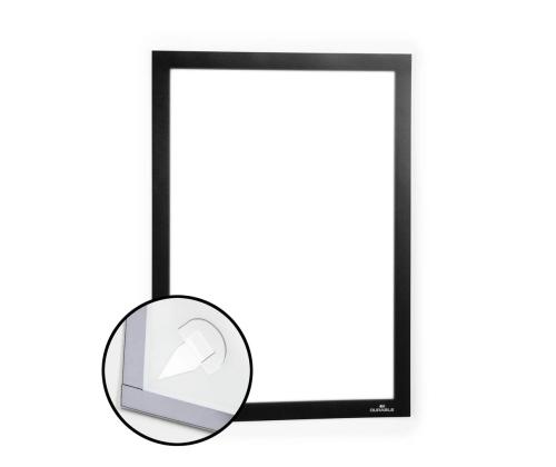 Inforam Magneettinen A4 DURABLE Duraframe tapetti musta