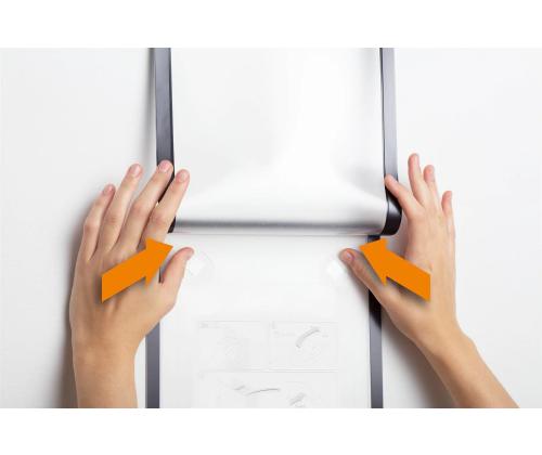 Inforam Magneettinen A4 DURABLE Duraframe tapetti musta
