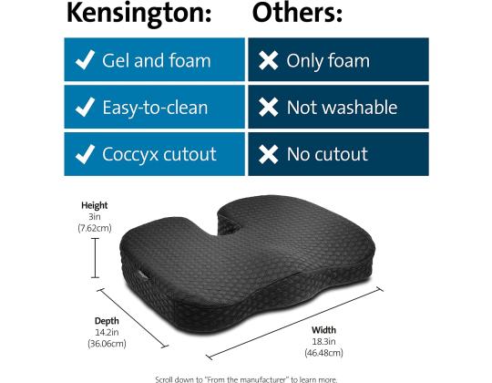 Ergonominen istuintyyny KENSINGTON Cool-Gel Seat Cushion Premium