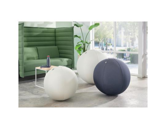 Istuinpallo ergonominen LEITZ Ergo 65cm.Anti-Roll-Away tummanharmaa