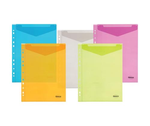 Muovinen kirjekuori nitojalla A4 CENTRUM värivalikoima