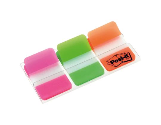 Kirjanmerkki 25,4x38mm POST-IT 686PGO 3 värin pakkauksessa