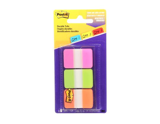 Kirjanmerkki 25,4x38mm POST-IT 686PGO 3 värin pakkauksessa