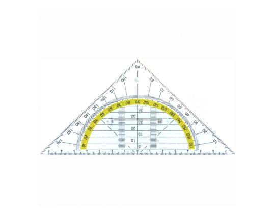 Viivaimen kolmion geometria 16cm