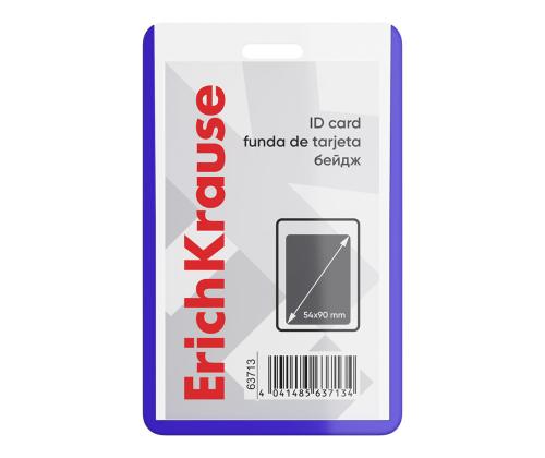 Korttikotelo ERICH KRAUSE 54x90mm pystysuora läpinäkyvä