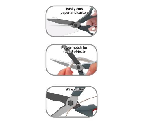 Sakset ERICH KRAUSE Santoku 20,5 cm kumikahvalla