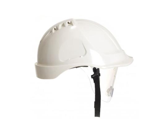Turvakypärä visiirillä PORTWEST PW55 56-63cm valkoinen