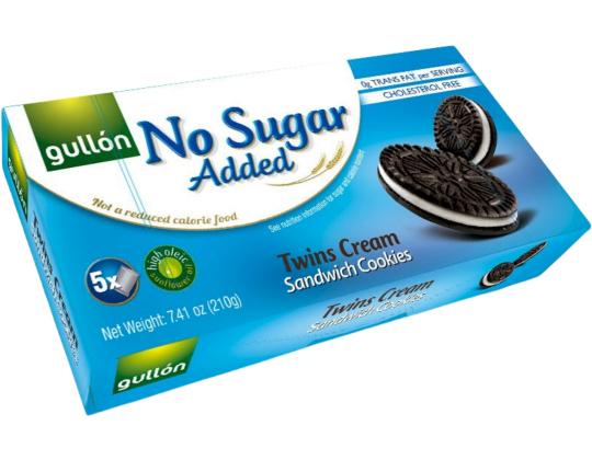 GULLON kaakaokeksit vaniljatäytteellä 400g (sokerittomia)