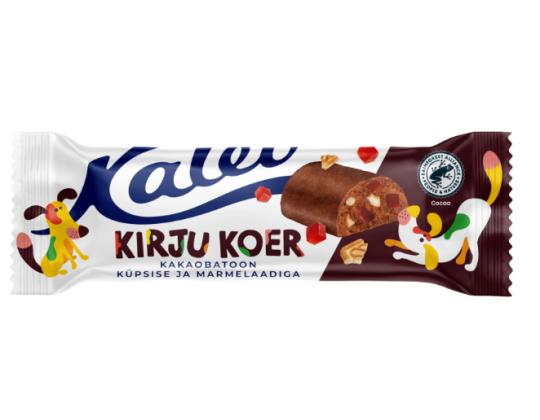 KALEV Raidallinen koirapatukka keksillä ja marmeladin paloilla 36g