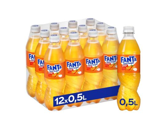 Virvoitusjuoma FANTA Zero 500ml muovipullossa