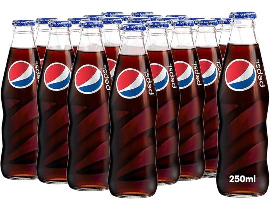 Virvoitusjuoma PEPSI Cola Max 250ml, lasipullossa