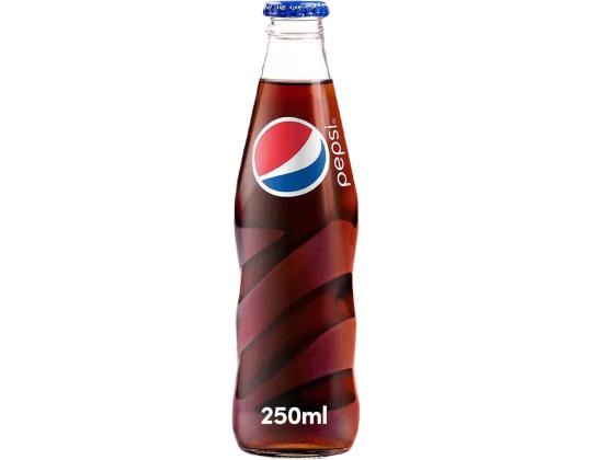 Virvoitusjuoma PEPSI Cola Max 250ml, lasipullossa