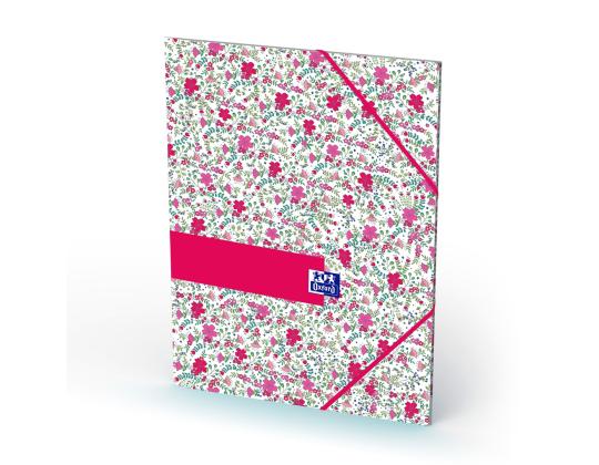 Kulmalukkokansio A4 Oxford Floral