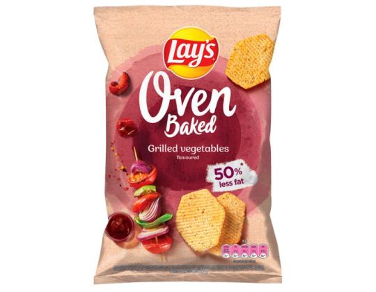 LAY´S uunissa paistettuja perunalastuja. grilli. kasvisten maku. 125 g