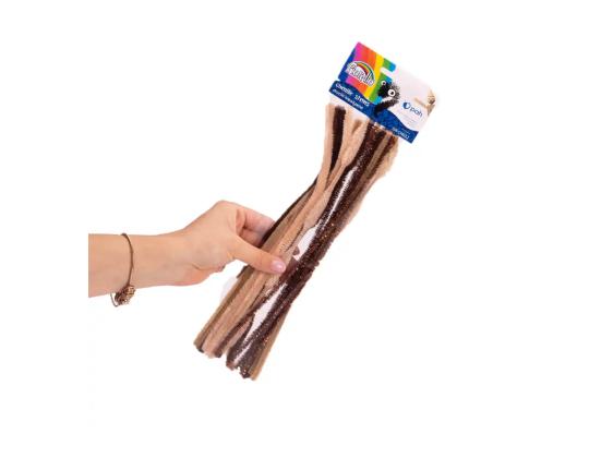Hiuslanka 6mm 30cm 20kpl pakkauksessa, keltaiset