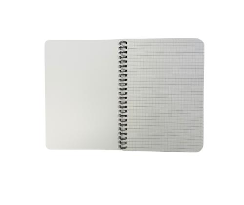 Kansio spiraalisidottu A5 (210x148mm) neliön muotoinen vedenpitävä 50 sivua