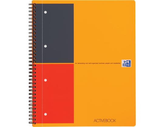 Kansi spiraalisidonta A4+ vuorattu OXFORD International Activebook muovikannet 80 sivua