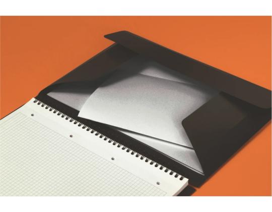 Kansi kierresidoksessa A5+ lineaarinen OXFORD Meetingbook muovikannet kumilla, 80 sivua