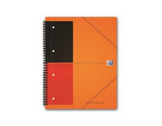Kansi kierresidoksessa A5+ lineaarinen OXFORD Meetingbook muovikannet kumilla, 80 sivua