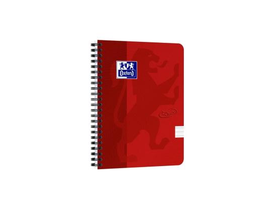 Kansi kierresidoksessa A5+ vuorattu OXFORD Touch -pahvikantiset punaiset 70 sivua