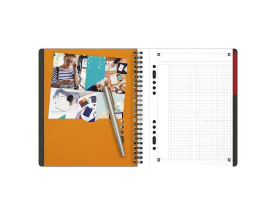 Kansi spiraalisidonta A5+ neliö OXFORD International Activebook muovikannet 80 sivua