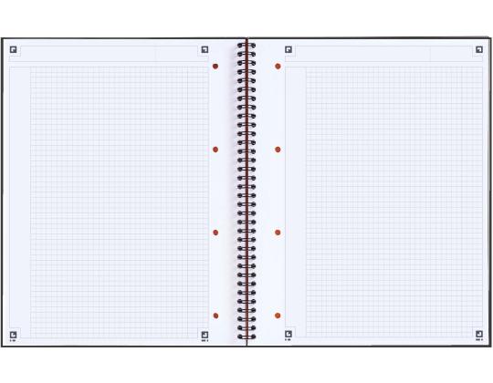 Kansio spiraalisidonnassa A5+ neliö OXFORD International Notebook pahvi kattaa 80 sivua