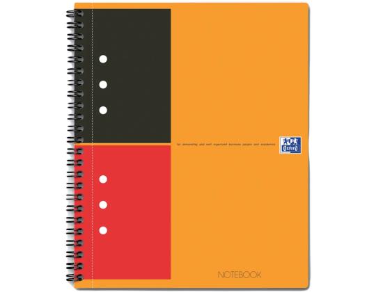 Kansio spiraalisidonnassa A5+ neliö OXFORD International Notebook pahvi kattaa 80 sivua