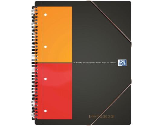 Kansi kierresidoksessa A5+ neliö OXFORD Meetingbook muoviset kannet kumilla 80 sivua
