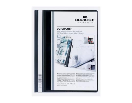 Pikakansio A4 DURABLE Duraplus etukansi, jossa tasku musta