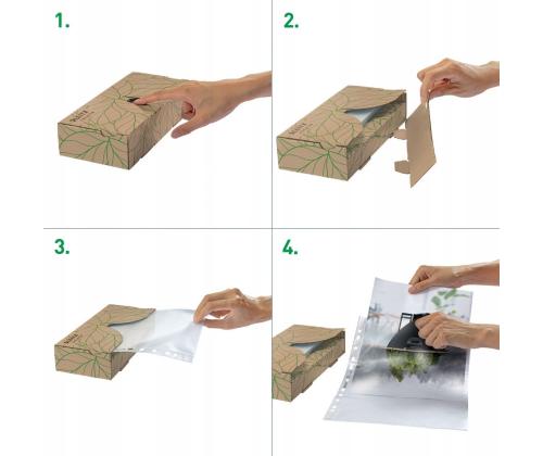 Muovitasku A4 yleisreijityksellä 70micr Leitz 40 kpl/pkt