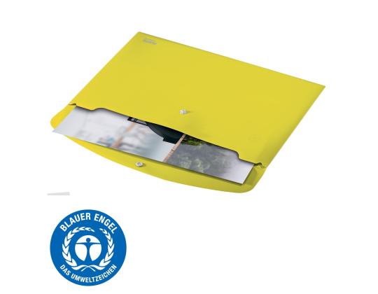 Muovinen kirjekuori C4 Leitz Recycled  keltainen