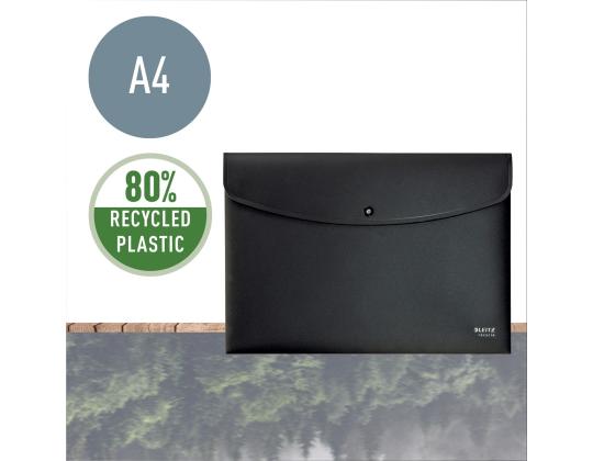 Muovinen kirjekuori C4 Leitz Recycled  musta