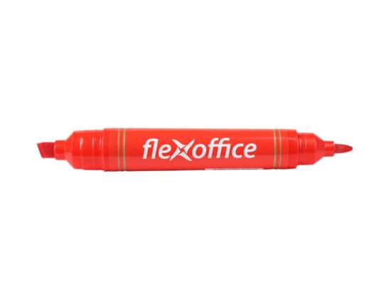 Pysyvä merkki FLEXOFFICE 0,8/6,0 mm, kaksipuolinen, punainen