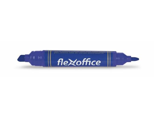 Pysyvä merkki FLEXOFFICE 0,8/6,0 mm, kaksipuolinen, sininen