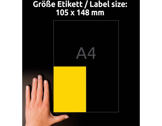Kopio-lasertarra 105x148mm 100 ZW 3459 4-osainen keltainen