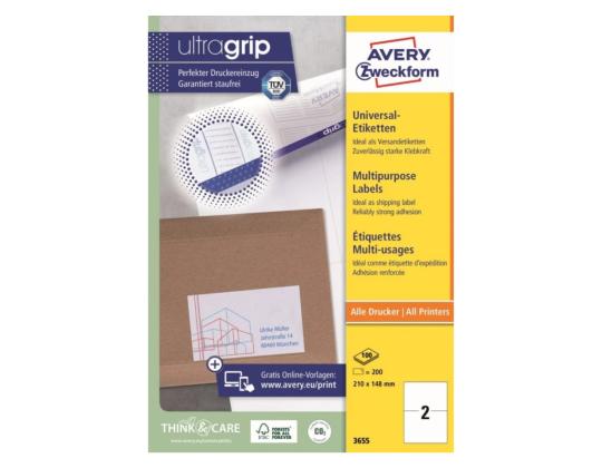 Tarratarra AVERY Zweckform 210x148mm 100 arkkia (3655)