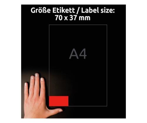 Tarrat Avery Zweckform 70x37mm ILC punainen 10sh