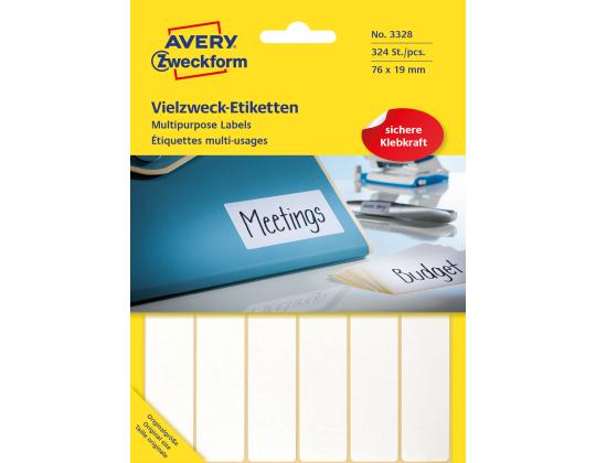 Tarratarra kirjoitusohjeisiin AVERY Zweckform 76x19mm 324 kpl (3328)