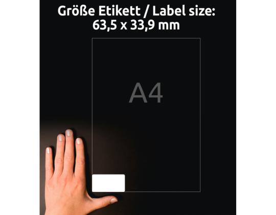 Tarratarra pakastetuotteille AVERY Zweckform 63,5x33,9mm 25 arkkia pakkauksessa