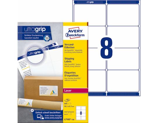 Kopio-lasertarra 99,1x67,7mm 100arkk/pkt L7165 Shipping Label