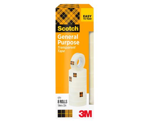 Teippi 19mm x 33m SCOTCH 508 läpinäkyvä