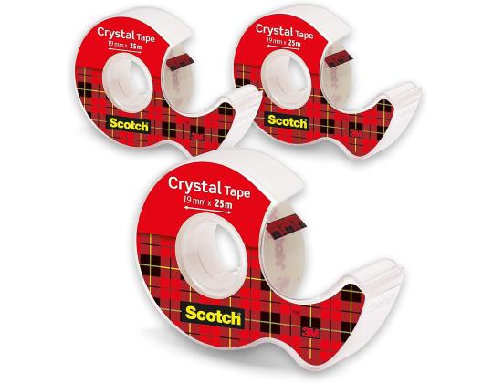 Teippi pohjalla SCOTCH Crystal Clear 19mm x 7,5m