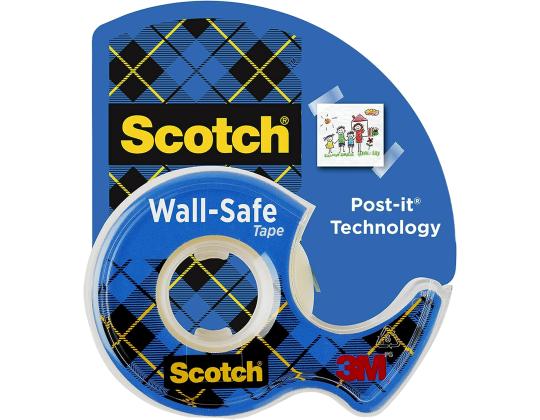 Teippi pohjalla SCOTCH Wall Safe 19mm x 16,5m irrotettava